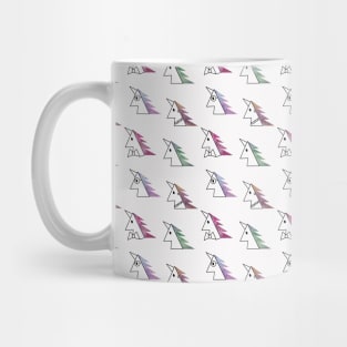 Abstract Unicorn Watercolor Pattern Mug